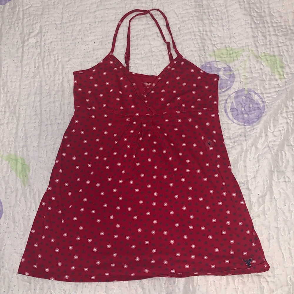 American Eagle Outfitters Red Tank Top